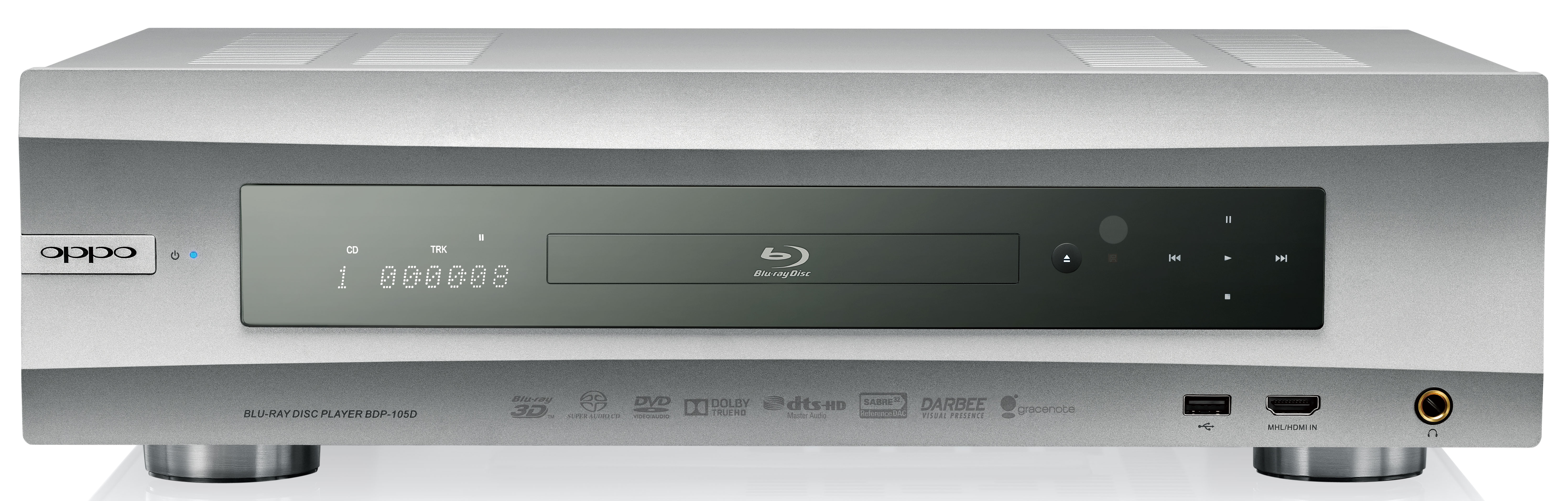 Oppo Blu-ray Disc Player BDP-105D (Silver)