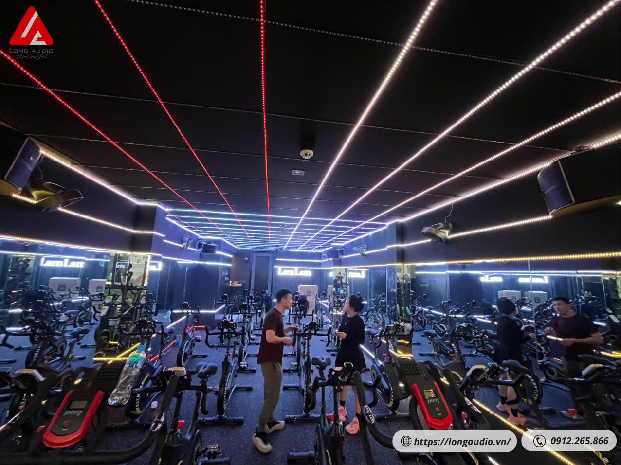Lắp đặt hệ thống âm thanh cho phòng tập Gym - Long Audio
